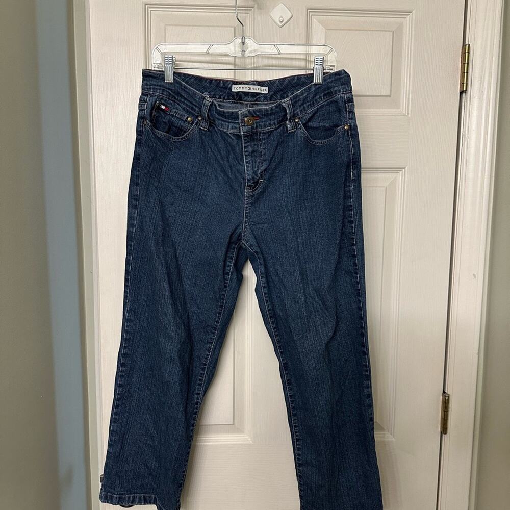 Tommy Hilfiger Embroidered Pocket Women's Blue Jeans